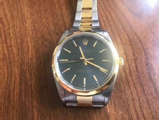 Defect Replica Rolex Oyster Perpetual 34 14203m Automatic Movement 34mm Gold/steel Case Mens/unisex Watch