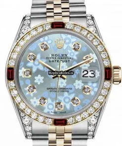 Quality Imitation Rolex Lady-datejust 69173 Automatic Movement 31mm Gold/steel Case Womens Watch
