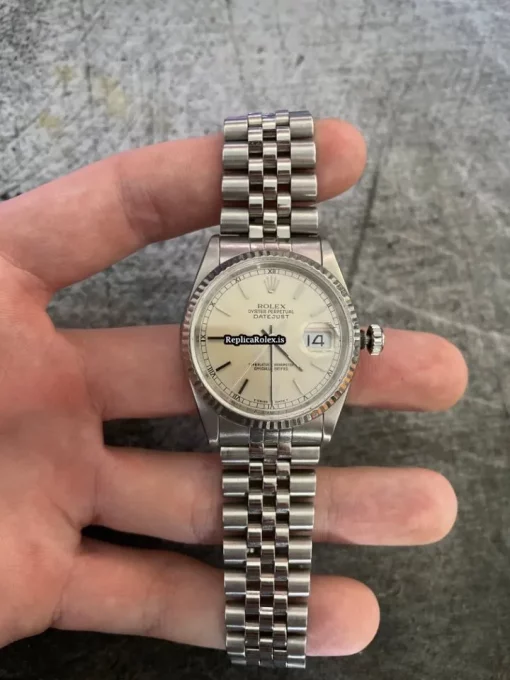 Reliable Replica Rolex Datejust 16234 Caliber 3135 Automatic Movement 36mm Steel Case Mens/unisex Watch - Image 4