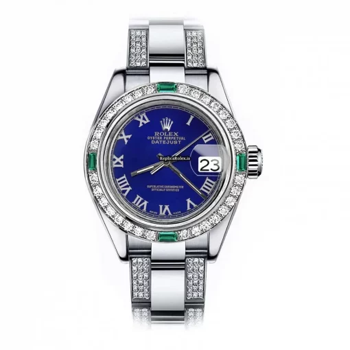 Top Replica Rolex Oyster Perpetual Lady Date 69160 Automatic Movement 26mm Steel Case Womens Watch