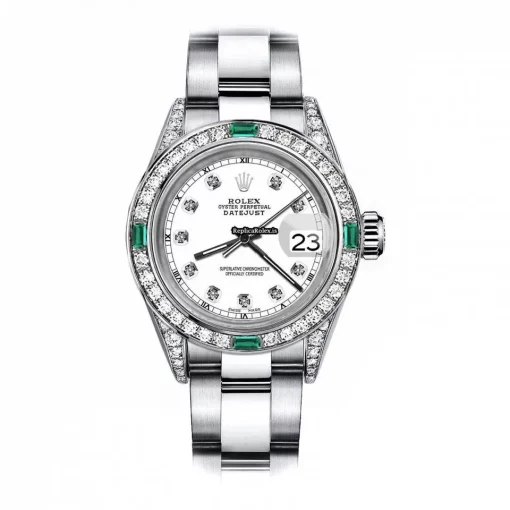 Fantastic Fake Rolex Oyster Perpetual Lady Date 69160 Automatic Movement 26mm Steel Case Womens Watch