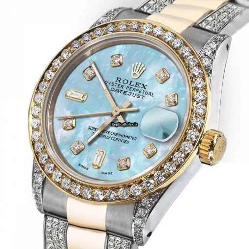 Recommend Replica Rolex Datejust 68173 Automatic Movement 31mm Gold/steel Case Womens Watch - Image 2
