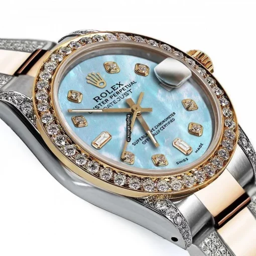 Recommend Replica Rolex Datejust 68173 Automatic Movement 31mm Gold/steel Case Womens Watch - Image 3