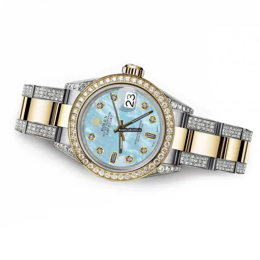 Recommend Replica Rolex Datejust 68173 Automatic Movement 31mm Gold/steel Case Womens Watch - Image 4