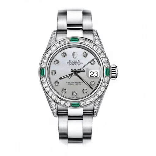 Cheap Replica Rolex Oyster Perpetual Lady Date 69160 Automatic Movement 26mm Steel Case Womens Watch