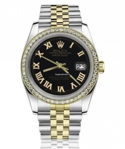 Excellent Replica Rolex Datejust 16013 Automatic Movement 36mm Gold/steel Case Mens/unisex Watch