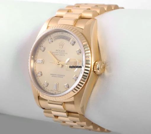 Neat Imitation Rolex Day-date 36 18238 Automatic Movement 36mm Yellow Gold Case Mens/unisex Watch - Image 3