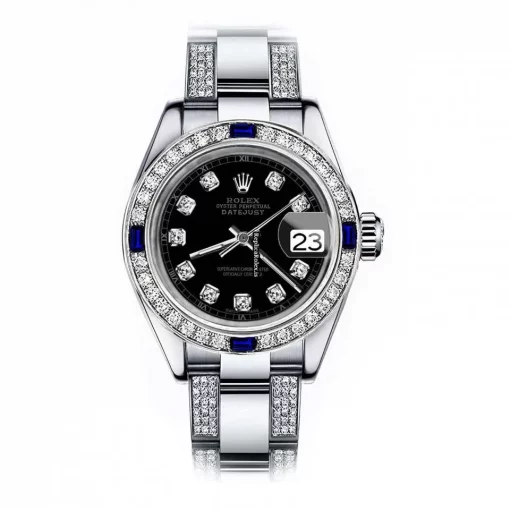 Best Fakes Rolex Oyster Perpetual Lady Date 69160 Automatic Movement 26mm Steel Case Womens Watch