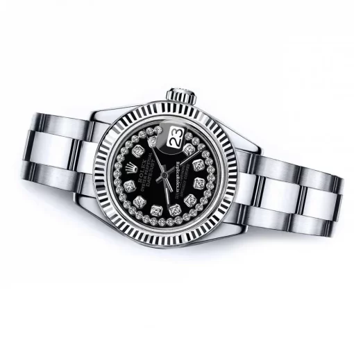 Good Fake Rolex Lady-datejust 68274 Automatic Movement 26mm Steel Case Womens Watch - Image 2