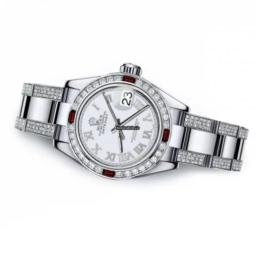 Wonderful Replica Rolex Oyster Perpetual Lady Date 69160 Automatic Movement 26mm Steel Case Womens Watch - Image 2
