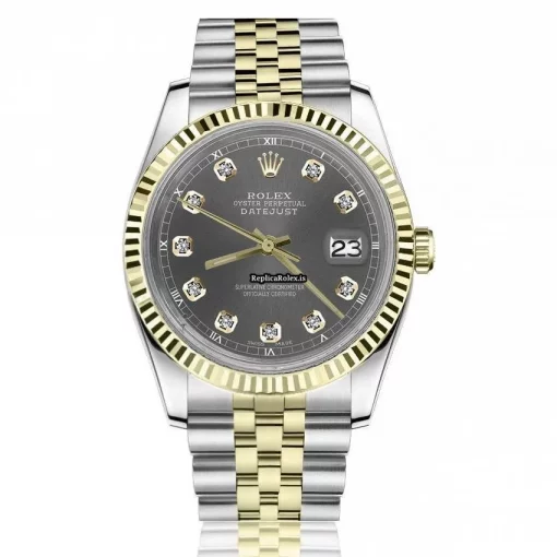 Fabulous Fake Rolex Lady-datejust 69173 Automatic Movement 26mm Gold/steel Case Womens Watch