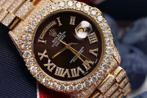 Inexpensive Replica Rolex Day-date 36 18038 Automatic Movement 36mm Yellow Gold Case Mens/unisex Watch - Image 7