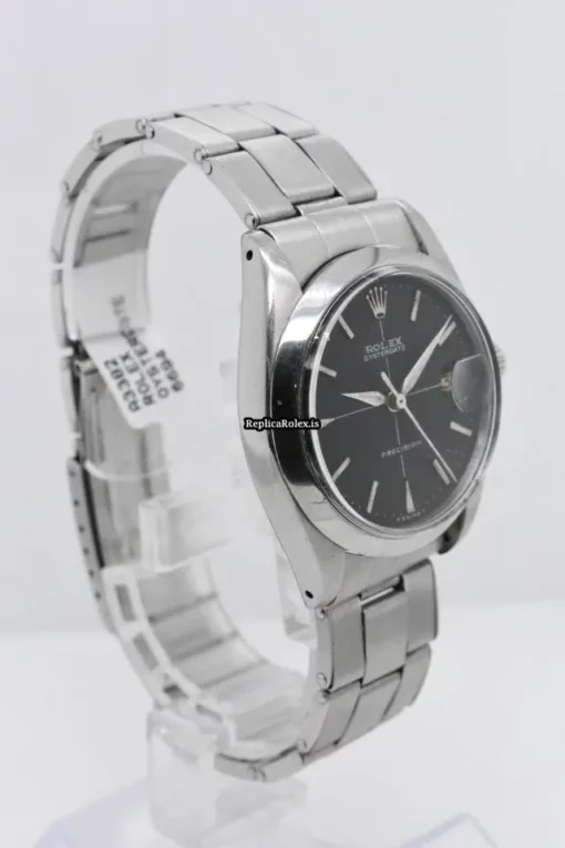 Fantastic Replica Rolex Oyster Precision 6694 Caliber 1225 Manual Winding Movement 34x40mm Steel Case Mens/unisex Watch - Image 4