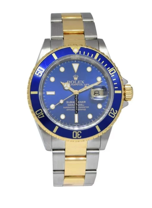 Marvellous Knockoff Rolex Submariner Date 16613 Automatic Movement 40mm Gold/steel Case Mens/unisex Watch - Image 9