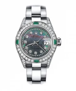 Epic Copy Rolex Oyster Perpetual Lady Date 69160 Automatic Movement 26mm Steel Case Womens Watch