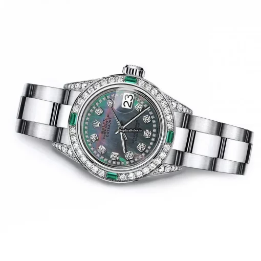 Epic Copy Rolex Oyster Perpetual Lady Date 69160 Automatic Movement 26mm Steel Case Womens Watch - Image 2