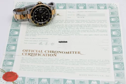 1:1 Replica Rolex Submariner Date 16613 40mm Gold/steel Case Watch - Image 11