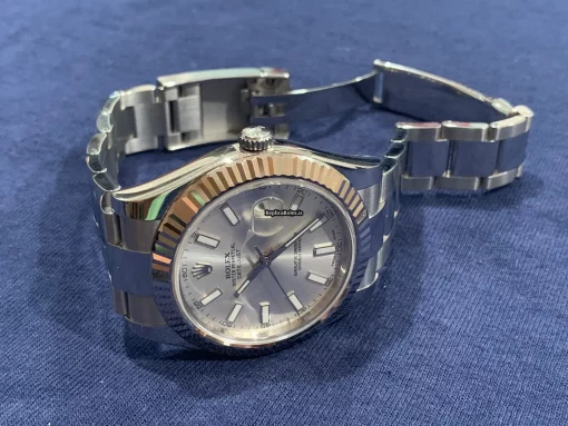 High Quality Fake Rolex Datejust II 116334 Caliber 3136 Automatic Movement 41mm White Gold Case Mens/unisex Watch - Image 4