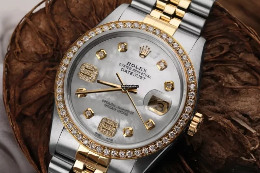 Ideal Clone Rolex Datejust 16233 Automatic Movement 36mm Gold/steel Case Mens/unisex Watch - Image 5