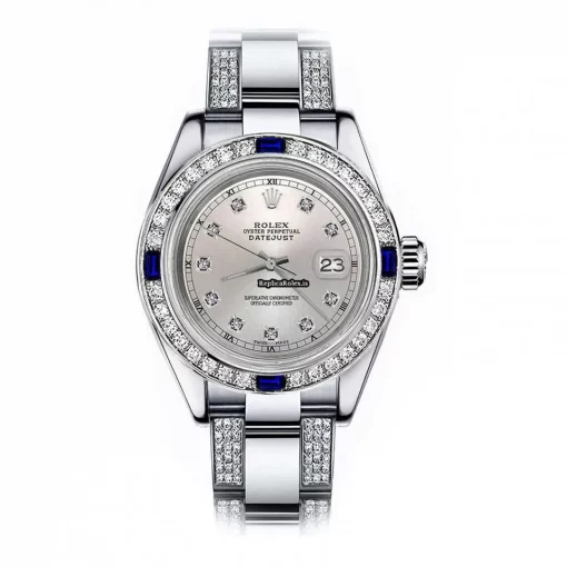 Fantastic Replica Rolex Oyster Perpetual Lady Date 69160 Automatic Movement 26mm Steel Case Womens Watch