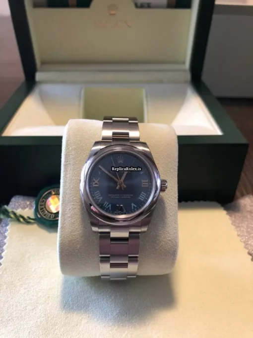 Excellent Fake Rolex Oyster Perpetual 31 177200 Caliber 2231 Automatic Movement 31mm Steel Case Womens Watch - Image 3