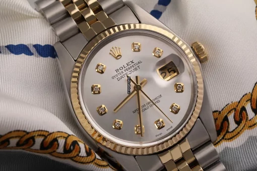 Top Replica Rolex Datejust 16233 Automatic Movement 36mm Gold/steel Case Mens/unisex Watch - Image 2