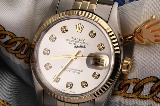 Top Replica Rolex Datejust 16233 Automatic Movement 36mm Gold/steel Case Mens/unisex Watch - Image 3