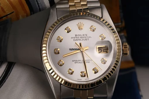 Top Replica Rolex Datejust 16233 Automatic Movement 36mm Gold/steel Case Mens/unisex Watch - Image 4