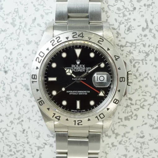Superb Replica Rolex Explorer II 16570 Caliber 3185 Automatic Movement 40mm Steel Case Mens/unisex Watch