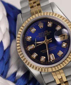 Defect Fake Rolex Lady-datejust 69173 Automatic Movement 26mm Gold/steel Case Womens Watch