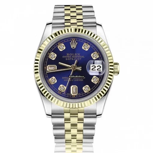 Defect Fake Rolex Lady-datejust 69173 Automatic Movement 26mm Gold/steel Case Womens Watch - Image 8