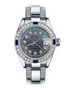 Swiss Replica Rolex Oyster Perpetual Lady Date 69160 Automatic Movement 26mm Steel Case Womens Watch