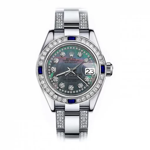 Swiss Replica Rolex Oyster Perpetual Lady Date 69160 Automatic Movement 26mm Steel Case Womens Watch