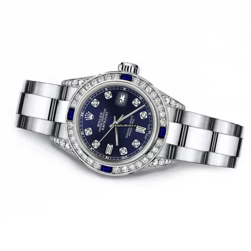 Cheap Copies Rolex Oyster Perpetual Lady Date 69160 Automatic Movement 26mm Steel Case Womens Watch - Image 2