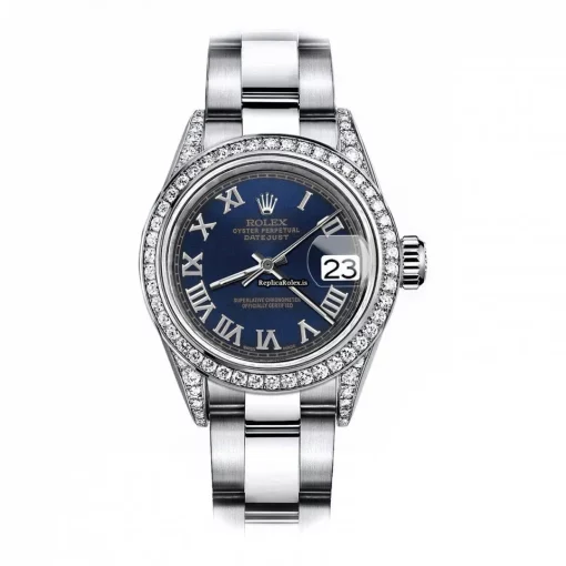 Pleasing Fake Rolex Oyster Perpetual Lady Date 69160 Automatic Movement 26mm Steel Case Womens Watch