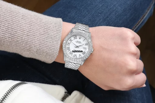1:1 Replica Rolex Datejust 16014 Automatic Movement 36mm Steel Case Mens/unisex Watch - Image 7