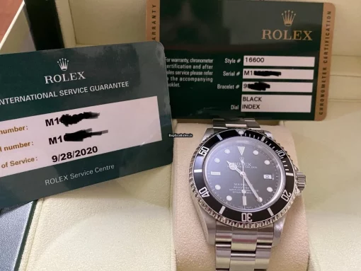 Distinctive Fake Rolex Sea-dweller 4000 16600 Caliber 3135 Automatic Movement 40mm Steel Case Mens/unisex Watch - Image 3