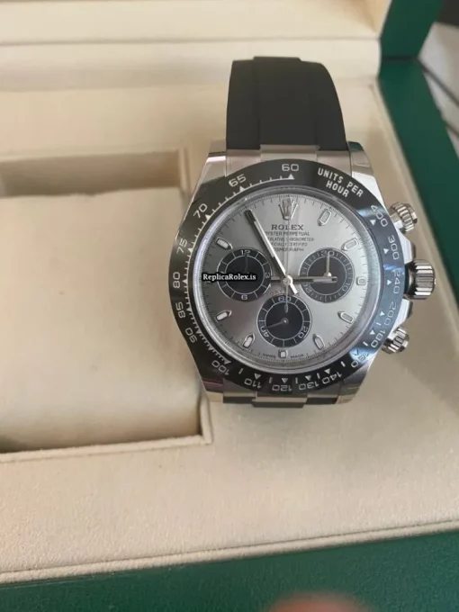 Great Fake Rolex Daytona 116519ln Caliber 4130 Automatic Movement 40mm White Gold Case Mens/unisex Watch - Image 11