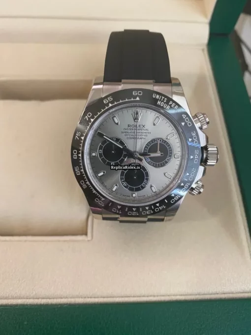Great Fake Rolex Daytona 116519ln Caliber 4130 Automatic Movement 40mm White Gold Case Mens/unisex Watch - Image 12