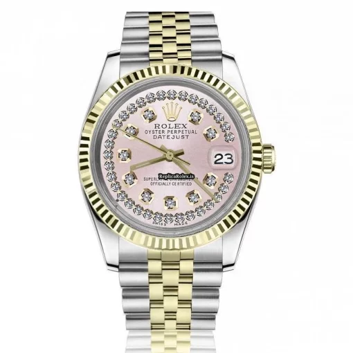 Terrific Replica Rolex Lady-datejust 69173 Automatic Movement 26mm Gold/steel Case Womens Watch
