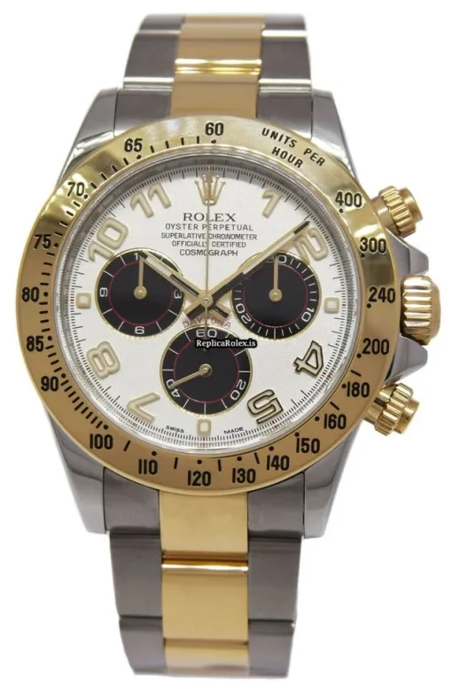 Suitable Fake Rolex Daytona 116523 Automatic Movement 40mm Gold/steel Case Mens/unisex Watch - Image 2