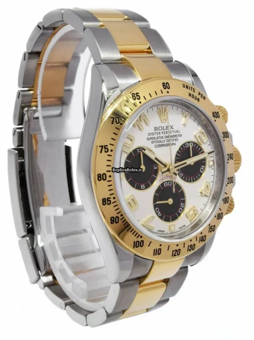 Suitable Fake Rolex Daytona 116523 Automatic Movement 40mm Gold/steel Case Mens/unisex Watch - Image 5
