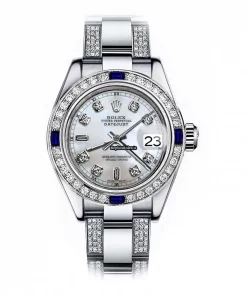 Lovely Fakes Rolex Oyster Perpetual Lady Date 69160 Automatic Movement 26mm Steel Case Womens Watch