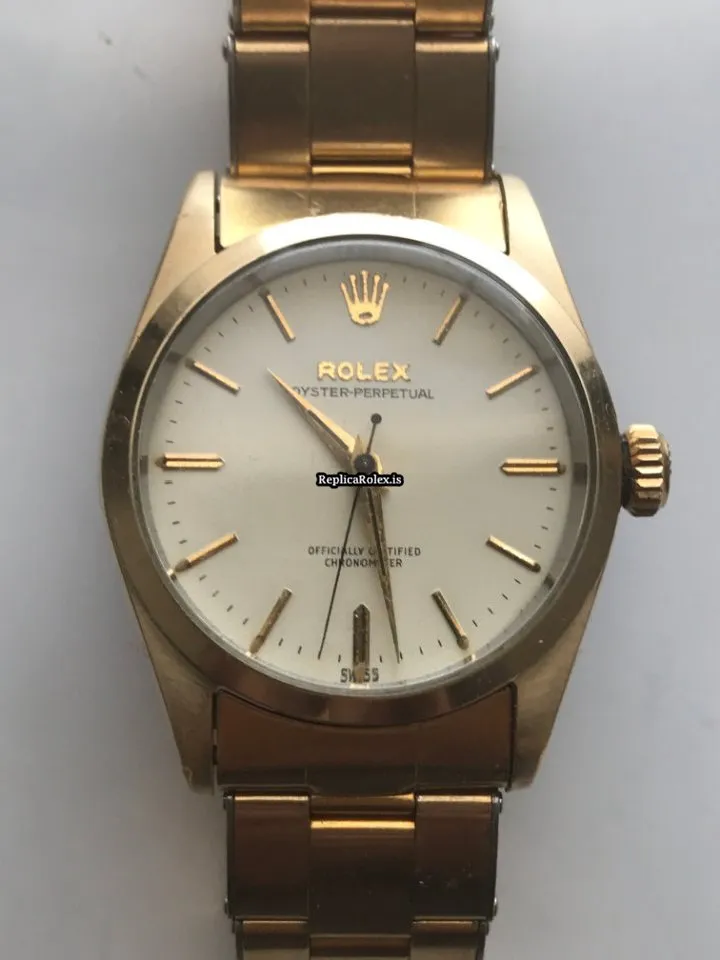 Inexpensive Clone Rolex Oyster Perpetual 6634 Automatic Movement 34mm Gold/steel Case Mens/unisex Watch