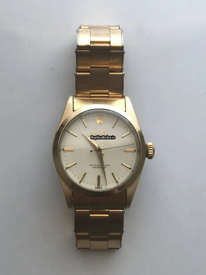 Inexpensive Clone Rolex Oyster Perpetual 6634 Automatic Movement 34mm Gold/steel Case Mens/unisex Watch - Image 2