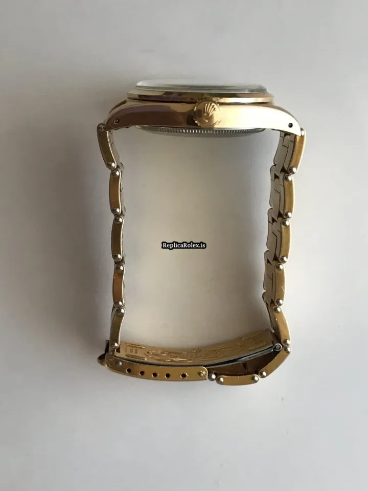 Inexpensive Clone Rolex Oyster Perpetual 6634 Automatic Movement 34mm Gold/steel Case Mens/unisex Watch - Image 7