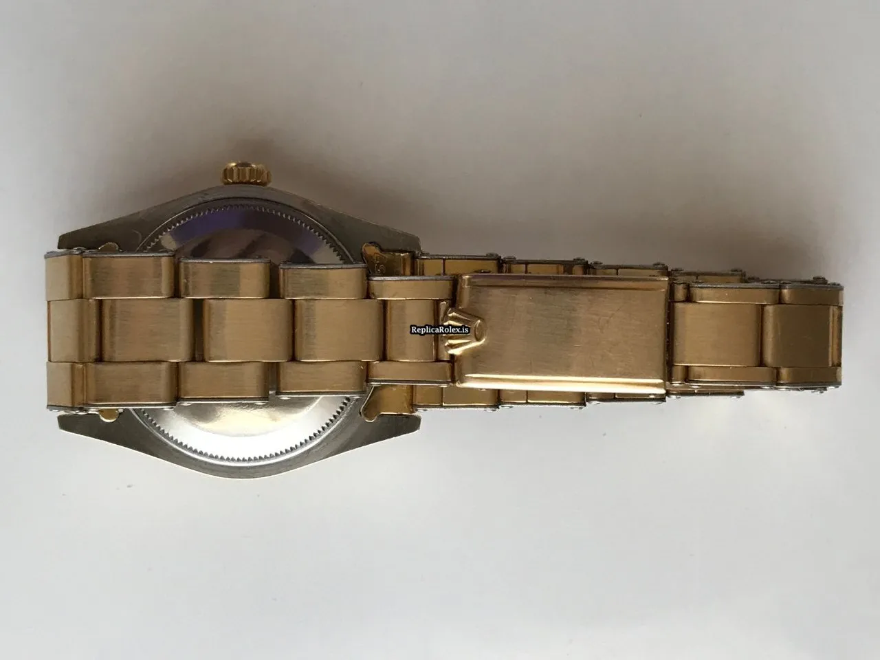 Inexpensive Clone Rolex Oyster Perpetual 6634 Automatic Movement 34mm Gold/steel Case Mens/unisex Watch - Image 9