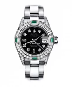 Fine Replica Rolex Oyster Perpetual Lady Date 69160 Automatic Movement 26mm Steel Case Womens Watch