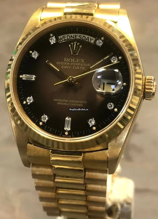 Nice Fake Rolex Day-date 36 18038 Automatic Movement Watch - Image 4