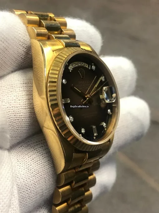 Nice Fake Rolex Day-date 36 18038 Automatic Movement Watch - Image 6
